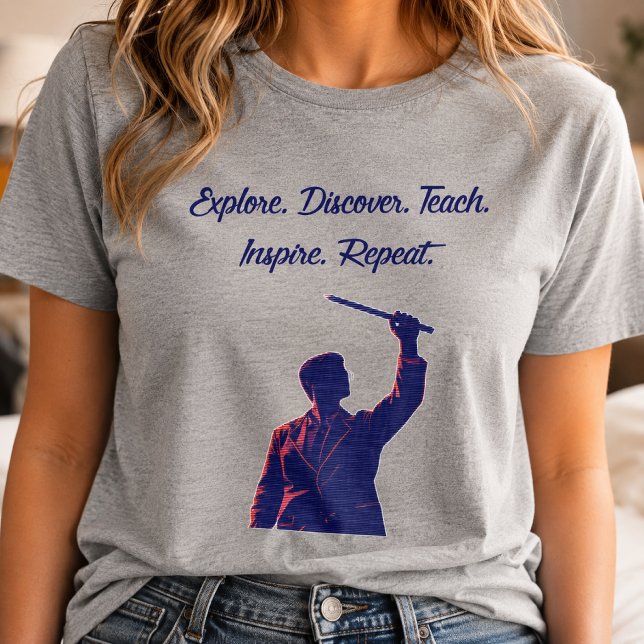 T-shirt Explorer Découvrir Enseigner Inspirer Répéter Scie (Créateur téléchargé)