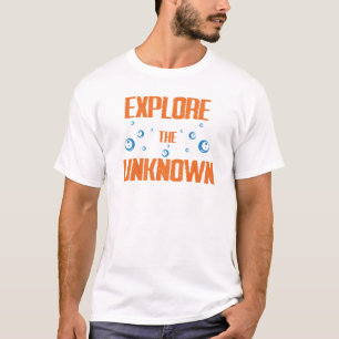 T-shirt Explorer la Citation Inspirante d'Aventure Inconnu
