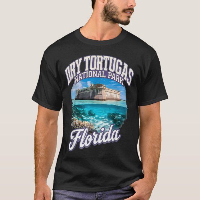 T-shirt Explorer le parc national de Dry Tortugas (Devant)