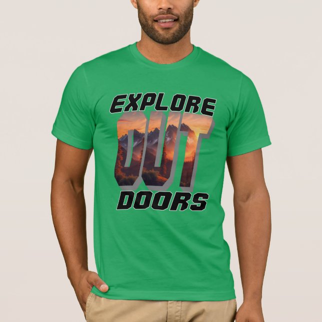 T-SHIRT EXPLORER LES PORTES EXTÉRIEURES (Devant)