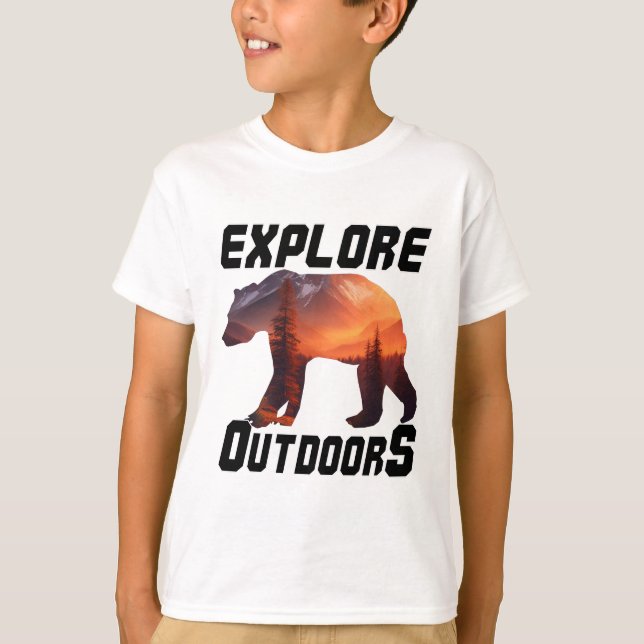 T-SHIRT EXPLORER LES PORTES EXTÉRIEURES (Devant)