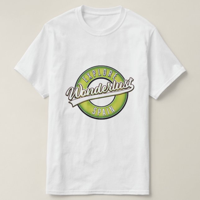 T-shirt Explorer l'Espagne Wonderlust  (Design devant)