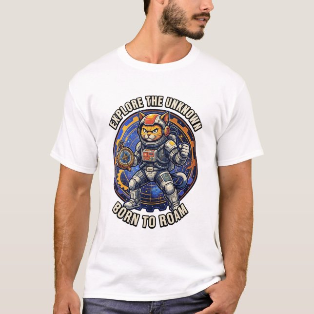 T-shirt Explorer l'inconnu Né pour errer (Devant)