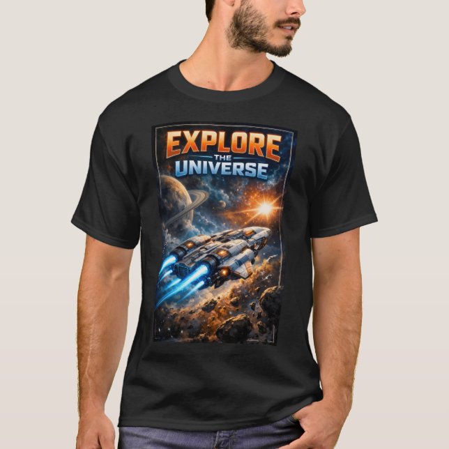 T-shirt Explorer l'Univers (Devant)