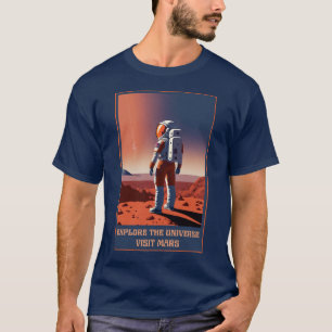 T-shirt Explorer l'Univers visiter Mars