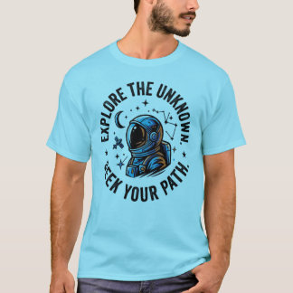 T-shirt ExplorerLInconnu Au-delà De L'astronaute Connu Esp