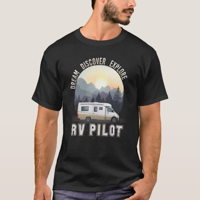 T-shirt Explorez Dream Découvrez Rv Pilo Accessoires Rv Ca (Devant)