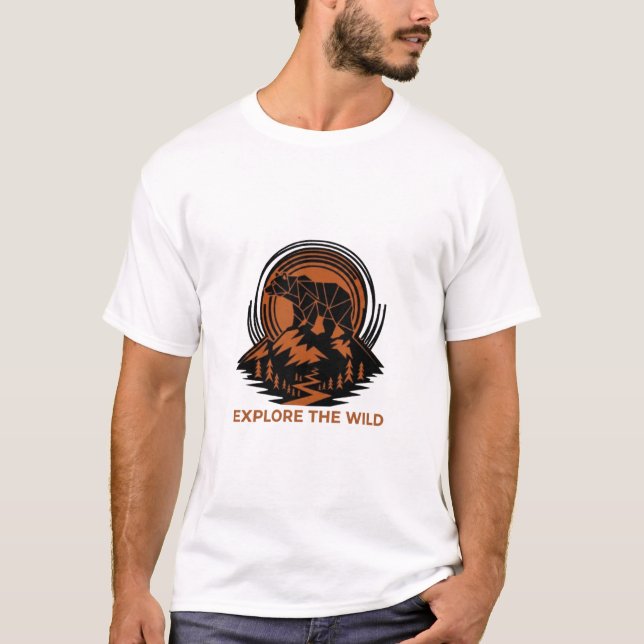 T-shirt Explorez la nature. (Devant)