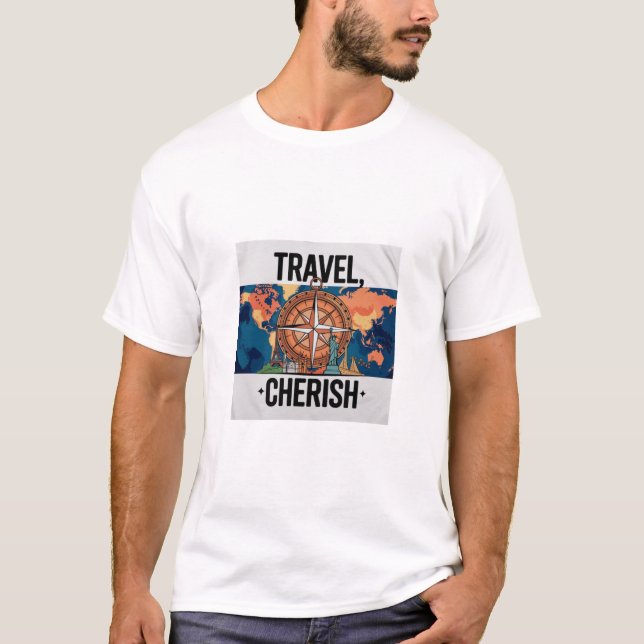 T-shirt Explorez le monde : Aventure & Joy (Devant)