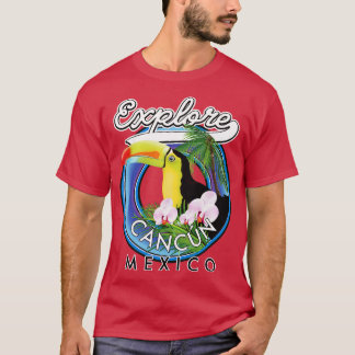 T-shirt Explorez le patch de voyage Cancn Mexico