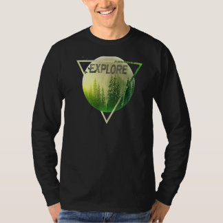 T-shirt Explorez le Randonnée Camping