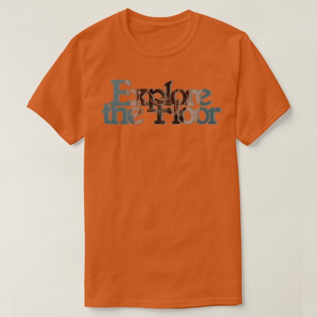 T-shirt Explorez le sol (Design devant)