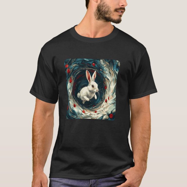 T-shirt Explorez le terrier de lapin enchanté pour garçons (Devant)