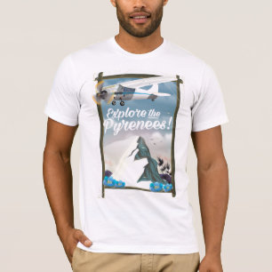 T-shirt Explorez les montagnes européennes des Pyrénées.