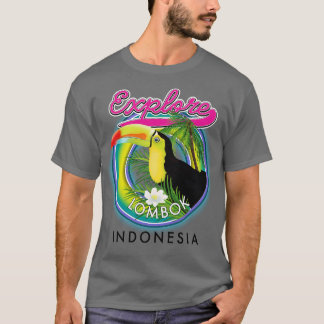 T-shirt Explorez Lombok Indonésie voyage