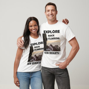 T-shirt Explorez New Heights Rock Escalade