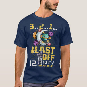 T-shirt Exploser À Ma 12e Orbite Solaire, 12e Anniversaire