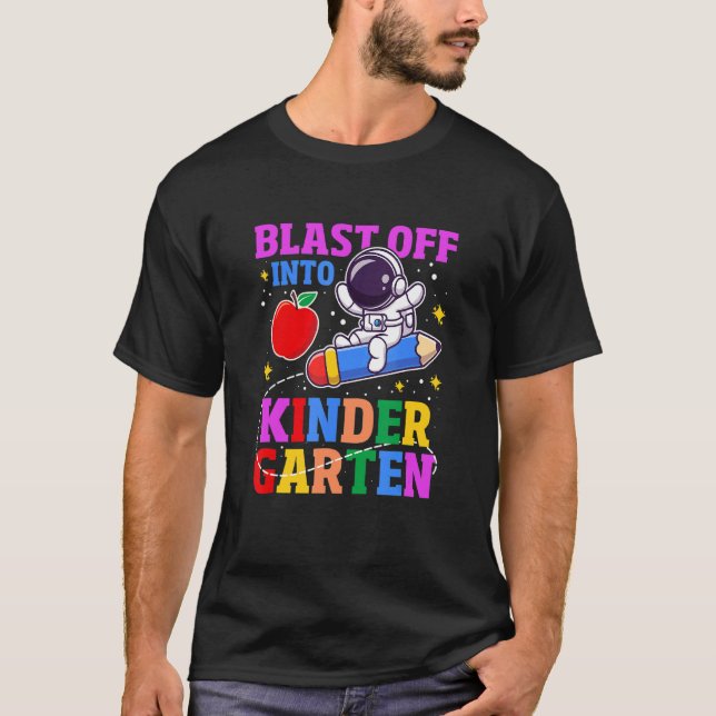 T-shirt Exploser En Astronaute De Kinder Garten (Devant)