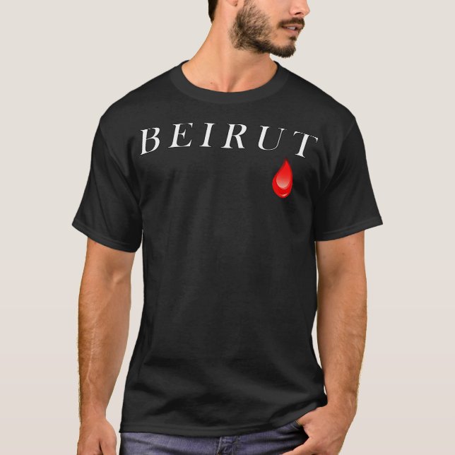 T-shirt explosion à Beyrouth au Liban (Devant)