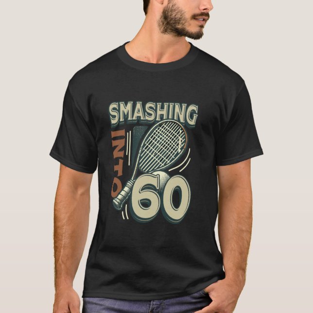 T-shirt Explosion dans 60 Ans Amateur de Squash 60ème Anni (Devant)