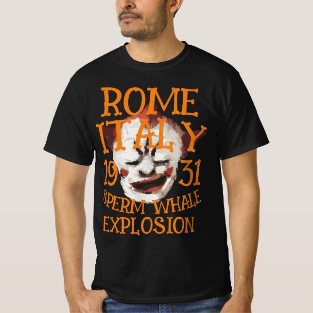 T-shirt Explosion de baleines épineuses ROME ITALIE 1931 (Devant)