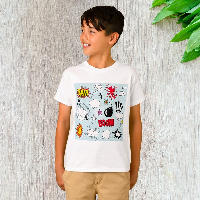 T-shirt Explosion de bande dessinée rétro Pop Art (Créateur téléchargé)