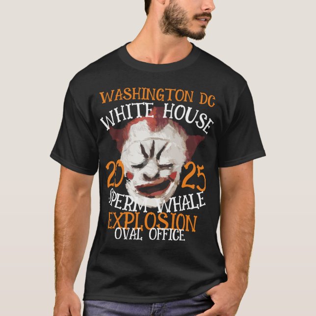 T-SHIRT EXPLOSION DE CACHALOT AU BUREAU OVALE MAISON BLANC (Devant)