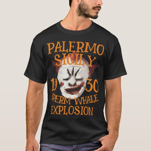 T-shirt Explosion de cachalot FW HG SL PALERMO SICILE (Devant)