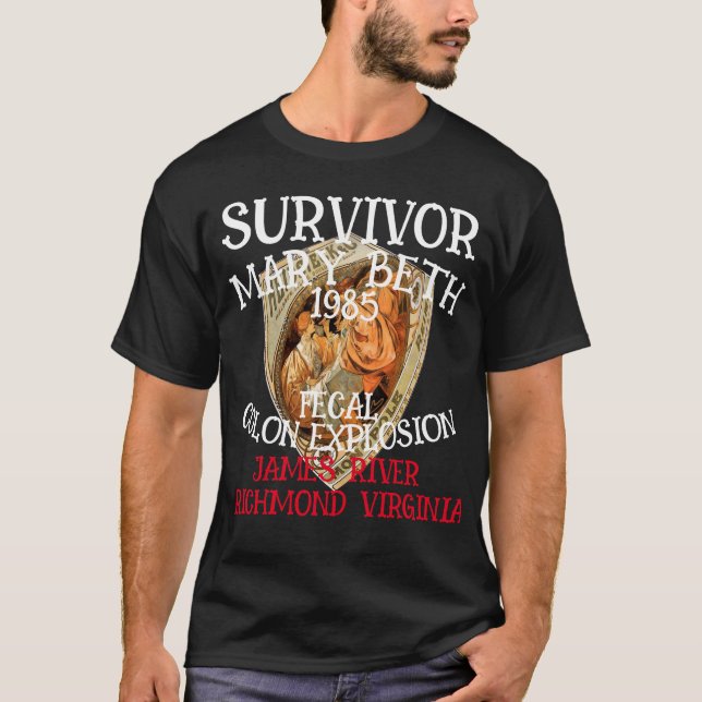 T-shirt Explosion de colon fécal de FW HG SL MARY BETH (Devant)