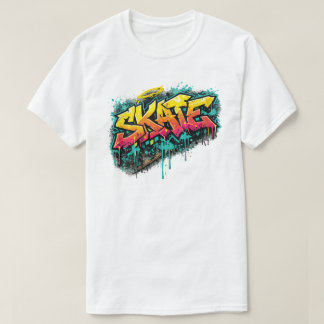 T-shirt Explosion de graffiti de skate