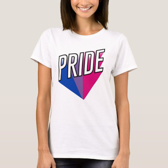 T-shirt Explosion de la fierté bisexuelle (Devant)