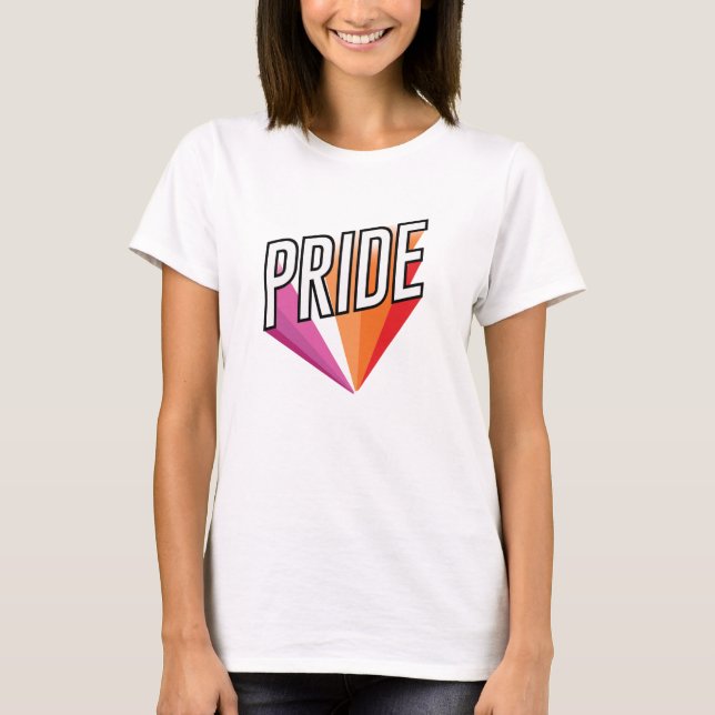T-shirt Explosion de la fierté lesbienne (Devant)