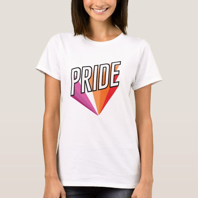T-shirt Explosion de la fierté lesbienne (Devant)