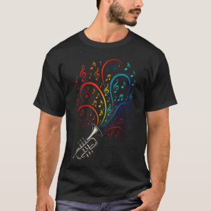 T-shirt Explosion de notes de jazz - Musique de saxophone
