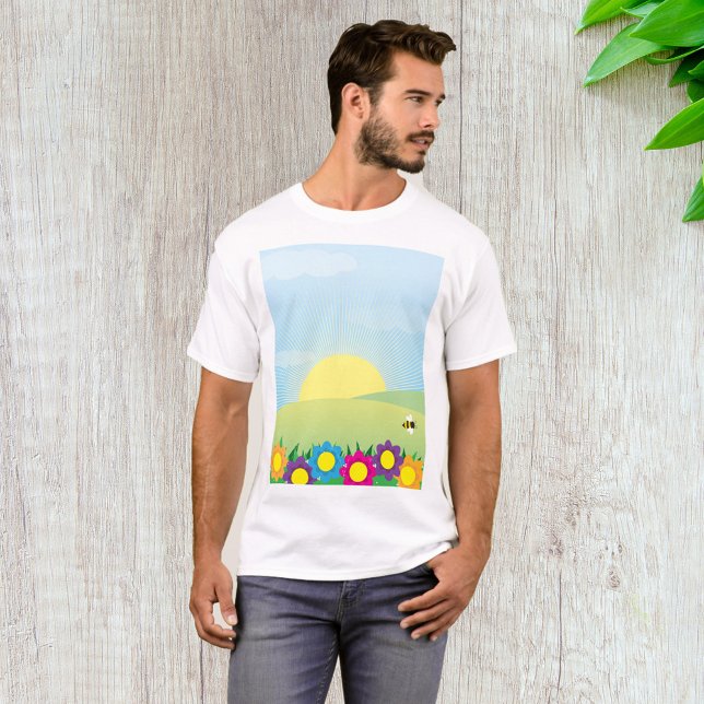 T-shirt Explosion de soleil dans une prairie printanière a (Créateur téléchargé)