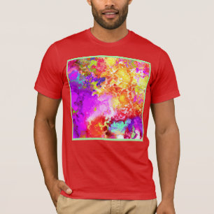 T-shirt Explosions Abstraites de couleurs artistiques
