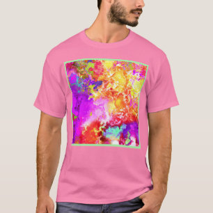 T-shirt Explosions Abstraites de couleurs artistiques