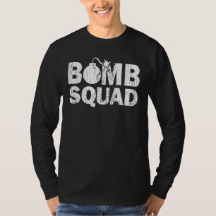 T-shirt Explosive Ordnance Disposance Amis Bomb Squad Vin