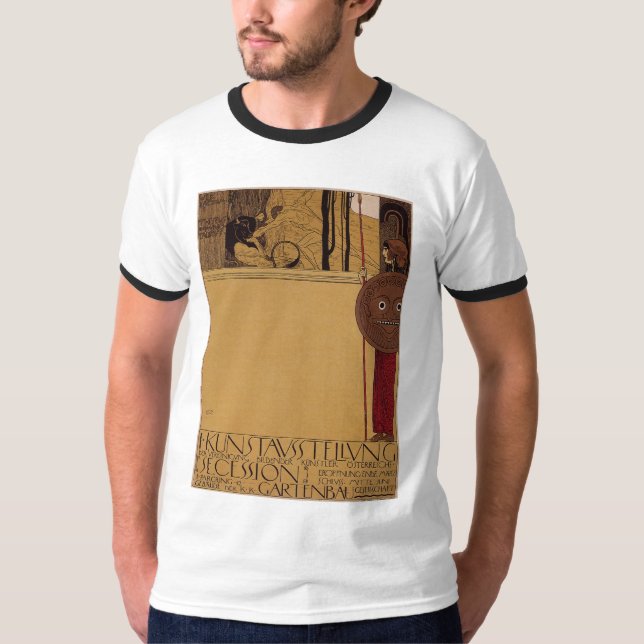 T-shirt Exposition de ~ de Klimt première de secession (Devant)