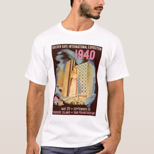 T-shirt Exposition internationale 1940 de Golden Gate (Devant)