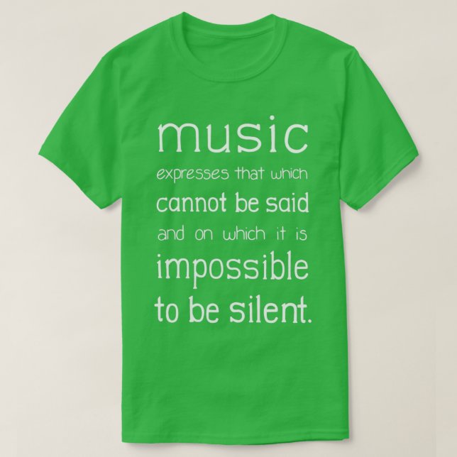 T-shirt Express de musique Citation manuscrite 2 (Design devant)