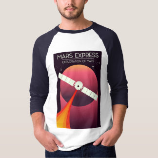 T-shirt Express Mars - Exploration de Mars Space Art.
