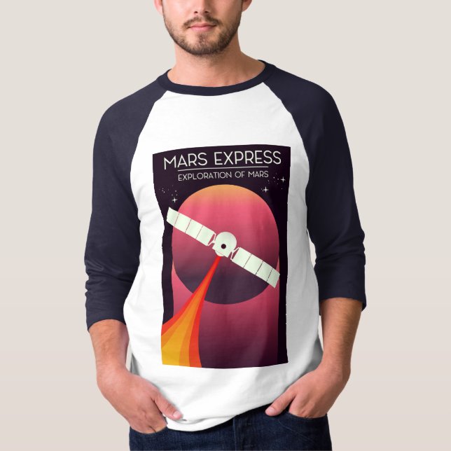 T-shirt Express Mars - Exploration de Mars Space Art. (Devant)