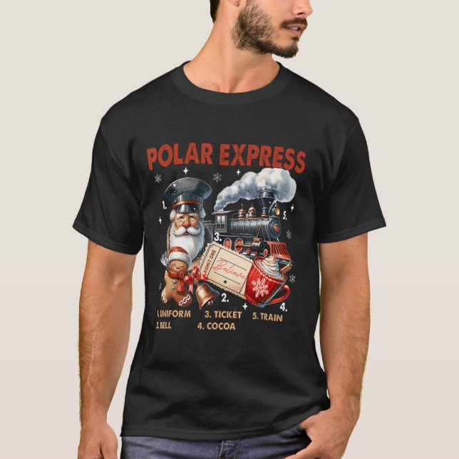 T-shirt Express Polaire Du Pôle Nord Tous À L'Étranger Cro (Devant)