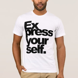 T-shirt "Express vous-même." Pièce en t