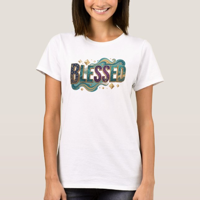 T-shirt Expression artistique 2D Bénie (Devant)