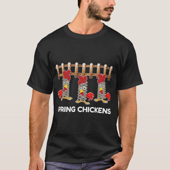 T-shirt Expression de poulets de printemps (Devant)