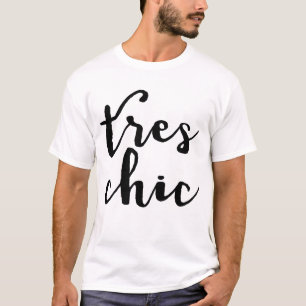 T-shirt Expression française chic de Tres