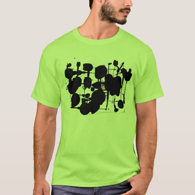 T-shirt Expressionniste Abstrait - Customisé (Devant)
