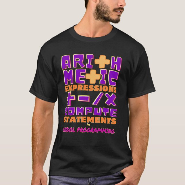 T-shirt Expressions arithmétiques dans la programmation Co (Devant)